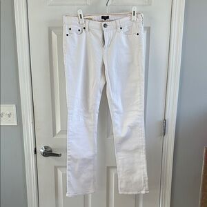 J.Crew White Straight Leg Jeans (28)